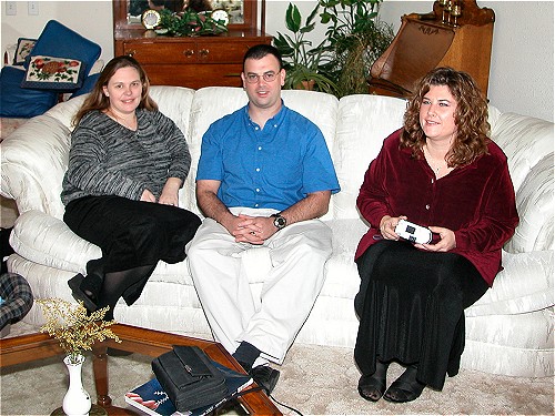 From left to right - Dawn, Richard and Rachel